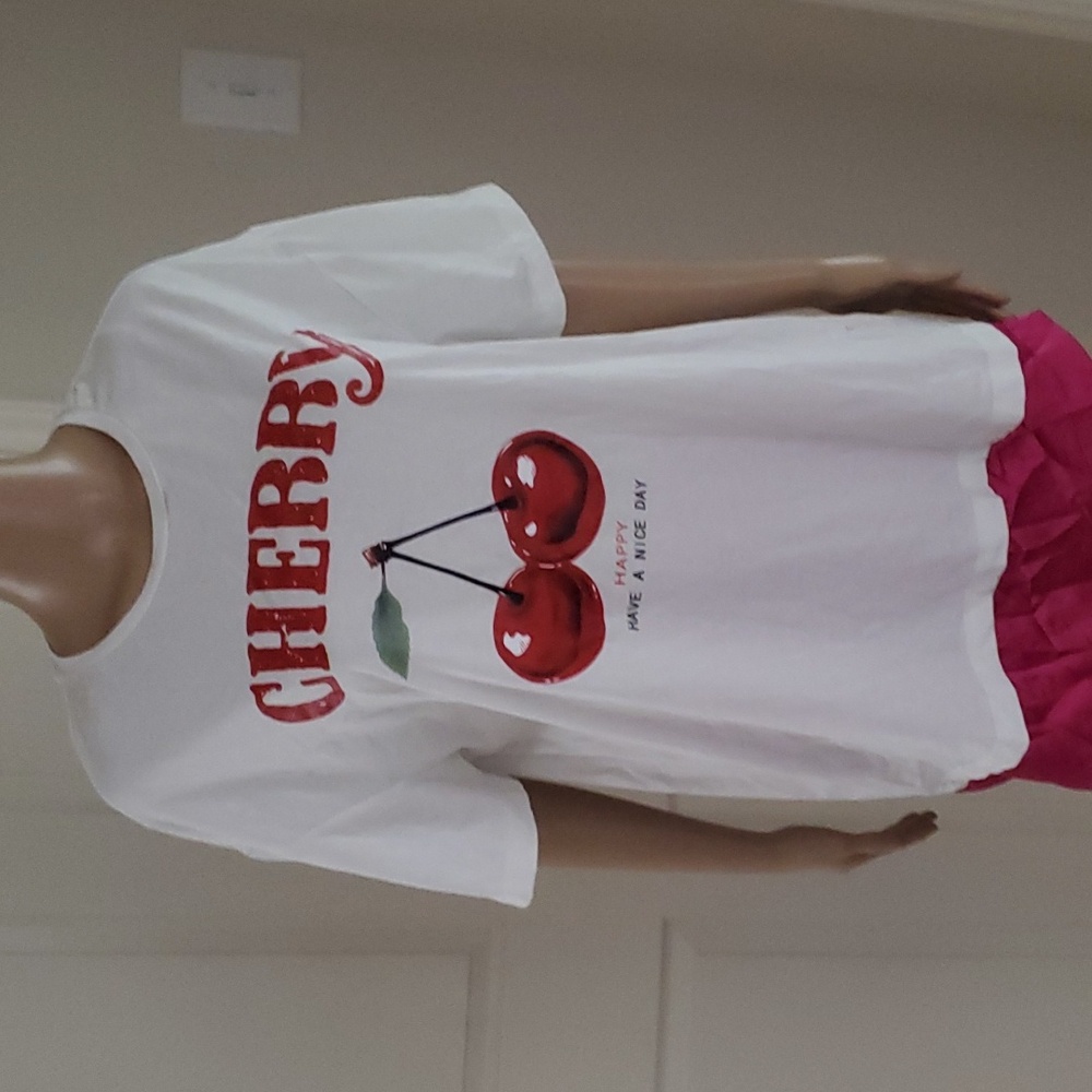 Shein m cherry tee
